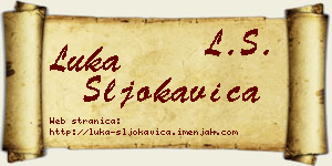Luka Šljokavica vizit kartica
